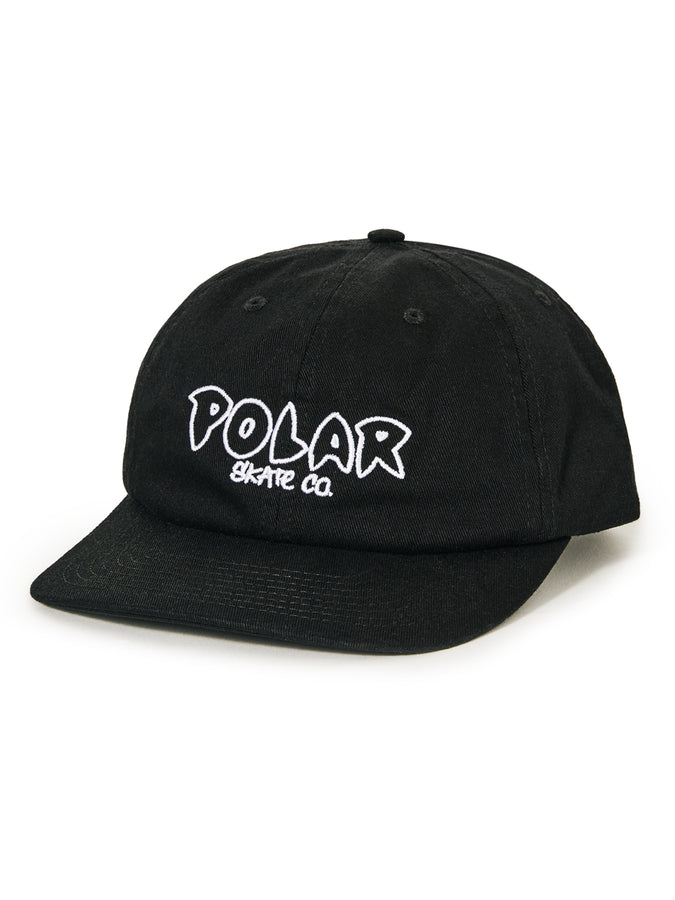 Polar Skate Co. Michael Outline Logo Snapback Hat | BLACK