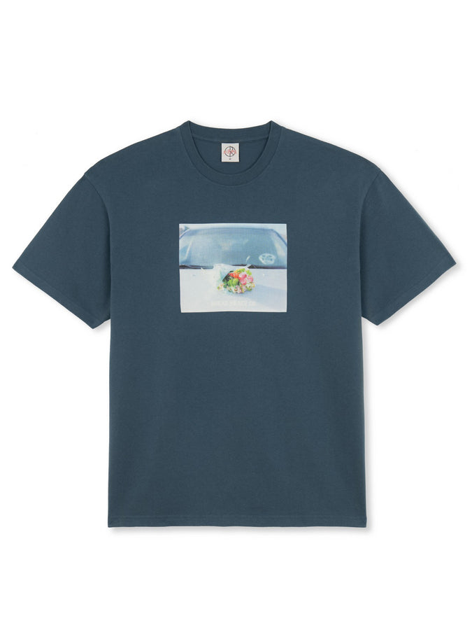 Polar Skate Co. Dead Flowers T-Shirt Spring 2024 | GREY BLUE