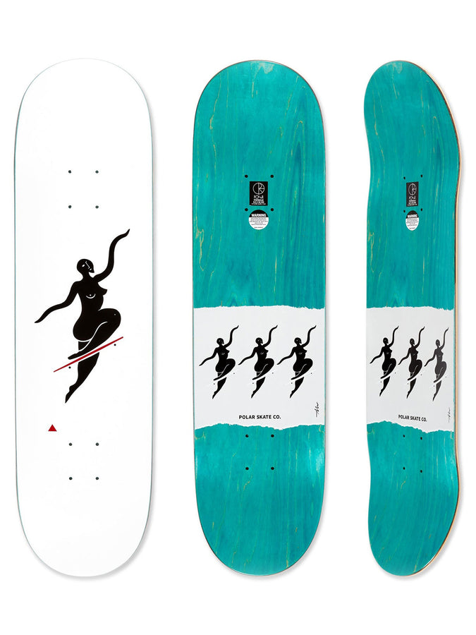Polar Skate Team Model No Complies Wht 8.5'' Skateboard Deck | WHITE