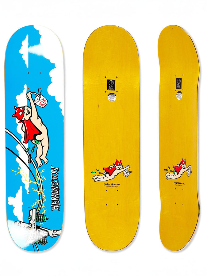 Polar Skate Aaron Herrington Take Away 8.25'' Skateboard Deck | BLUE