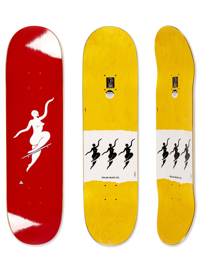 Polar Skate Team Model No Complies Red 8.25'' Skateboard Deck | RED
