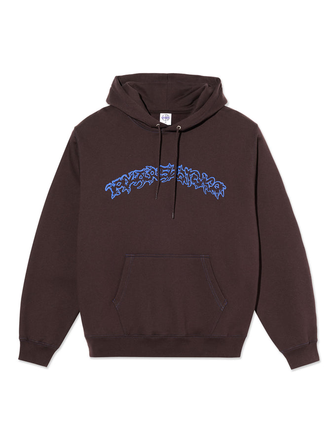Polar Skate Co Contrast Dave Crude Logo Hoodie Spring 2026 | CHOCOLATE