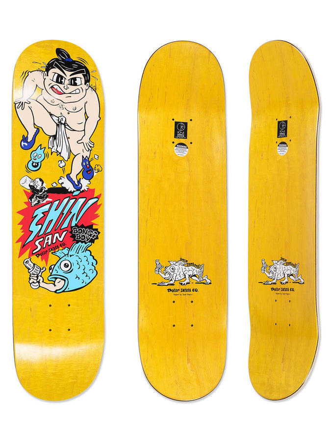 Polar Sanbongi Bongi Boy Yellow 8.25'' Skateboard Deck | YELLOW
