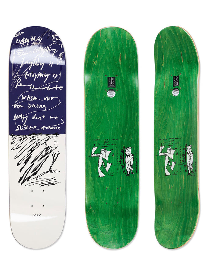 Polar Sleep Forever 8'' & 8.25'' & 8.625'' Skateboard Deck | WHITE 