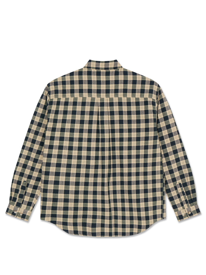 Polar Skate Co Mitchel Long Sleeve Buttondown Shirt Spring 2026 | TEAL/BUTTER