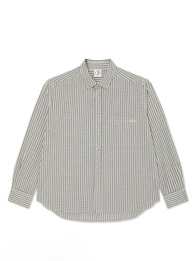 Polar Ben Long Sleeve Buttondown Shirt Fall 2025 | IVORY CHECK