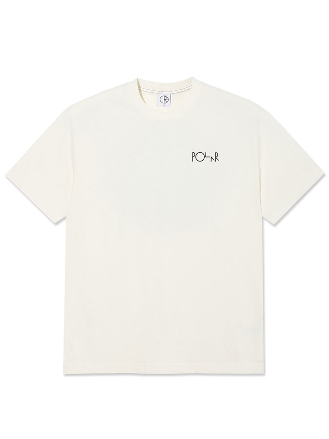 Polar Contrast Fill Logo T-Shirt Fall 2026 | IVORY/BLACK