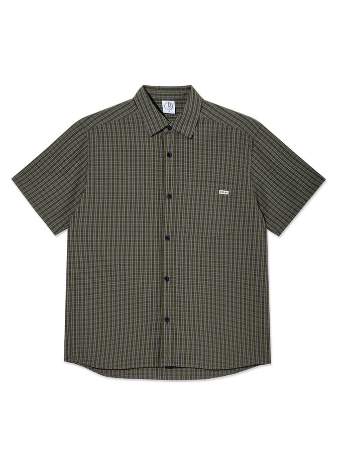 Polar Mitchell Short Sleeve Buttondown Shirt Summer 2026 | BLACK/GREEN