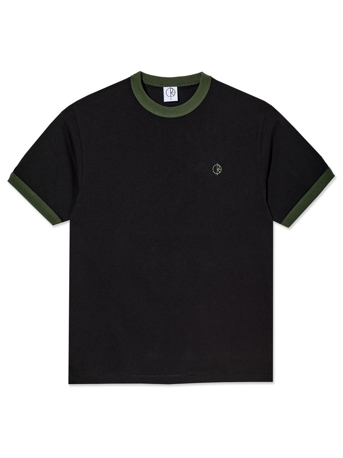 Polar Ringer T-Shirt Fall 2026 | BLACK/UNIFORM GREEN