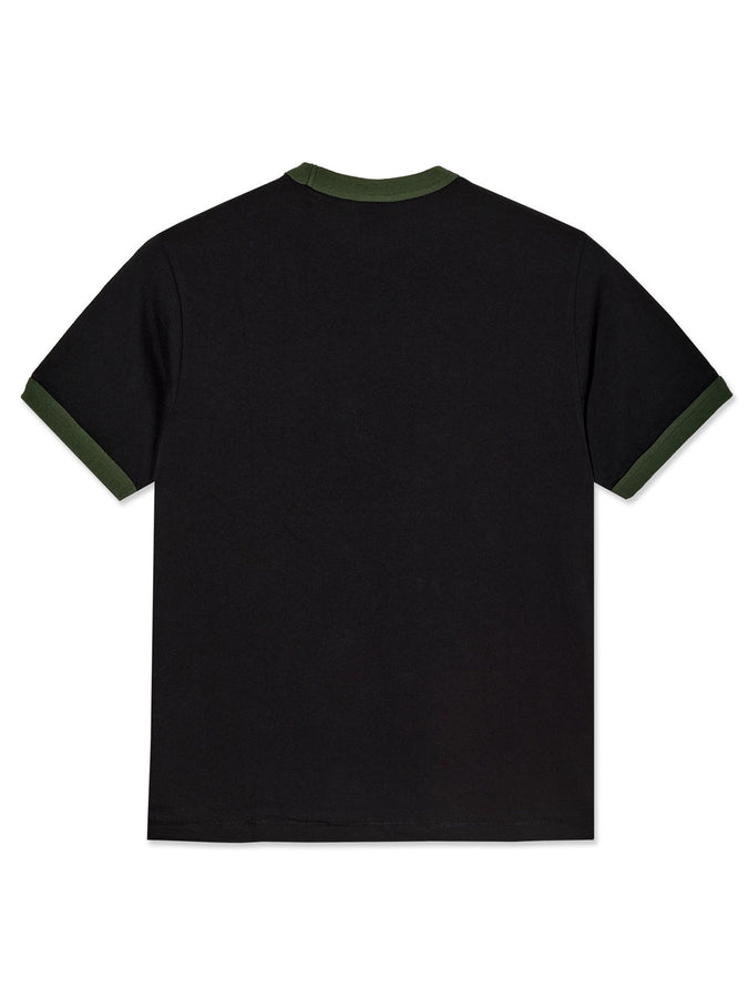 Polar Ringer T-Shirt Summer 2026 | BLACK/UNIFORM GREEN