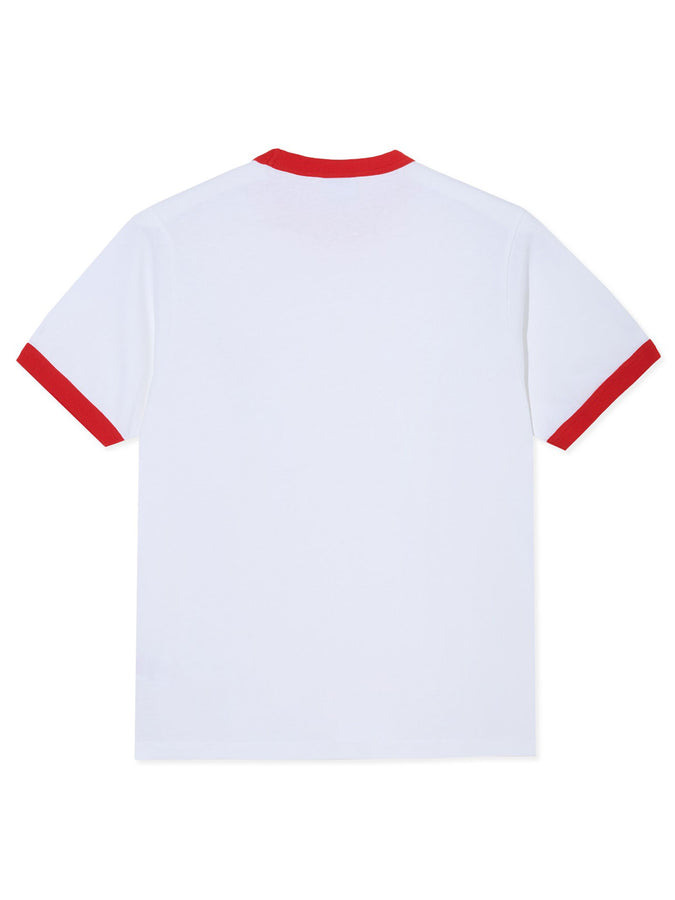 Polar Ringer T-Shirt Fall 2026 | WHITE/RED