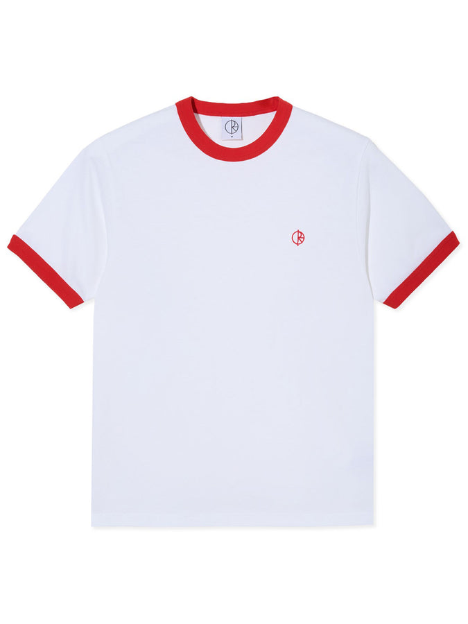 Polar Ringer T-Shirt Fall 2026 | WHITE/RED