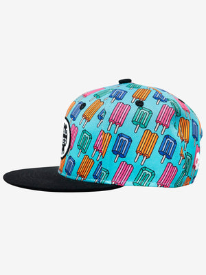 Pop Neon Snapback Blue Hat (Kids)