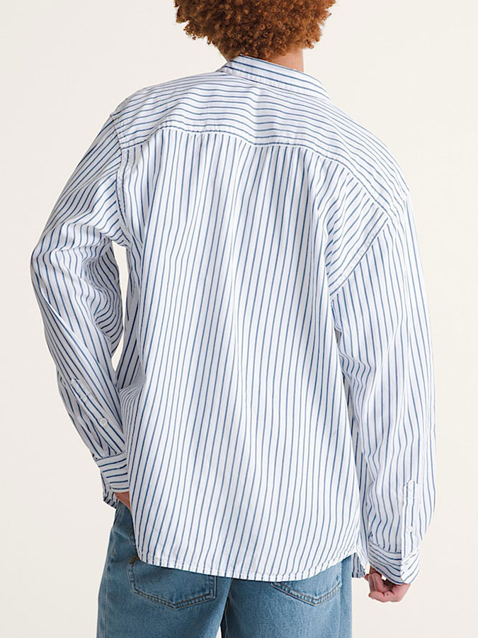 Vans Lx Dobby Stripe Long Sleeve Buttondown Shirt Spring 2026 | WHITE (WHT)