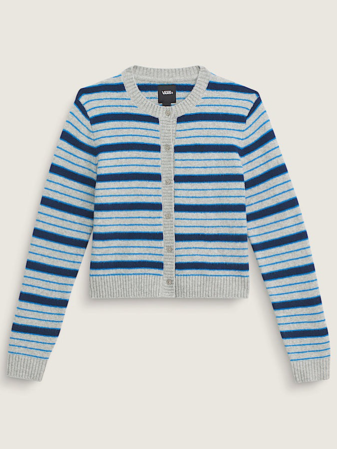 Vans Dolly Stripe Cardigan Spring 2026 | CEMENT HTR/BRIGHT AZURE (GDR)