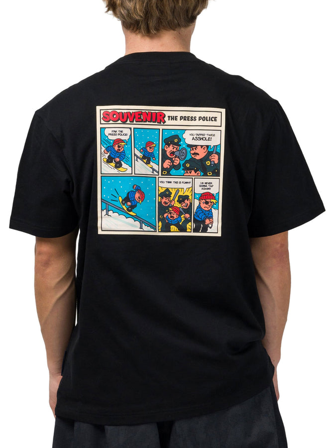 Souvenir Press Police T-Shirt Fall 2026 | BLACK