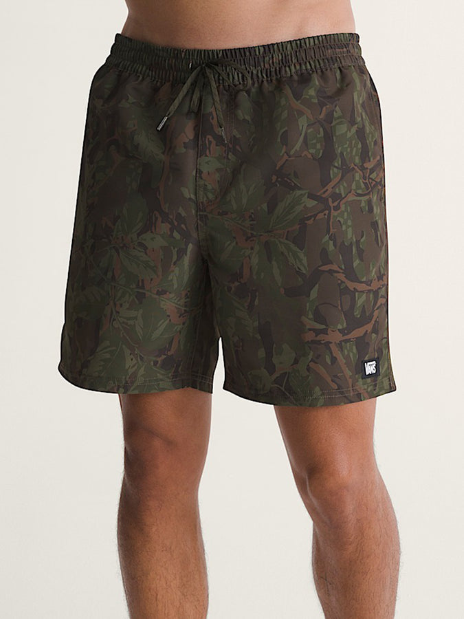 Vans Primary II Elastic Printed Boardshort Spring 2026 | OBSIDIAN FERN (FRN)