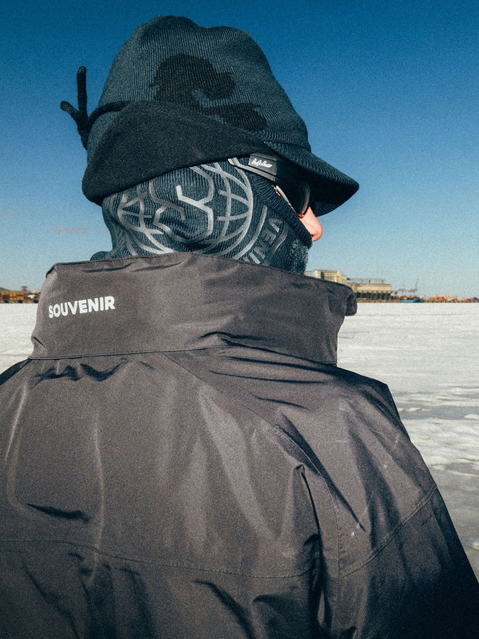 Souvenir Printed Burglar Balaclava | BLACK