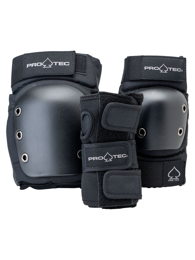 Pro-Tec Skate Street Pads 3 Pack | BLACK