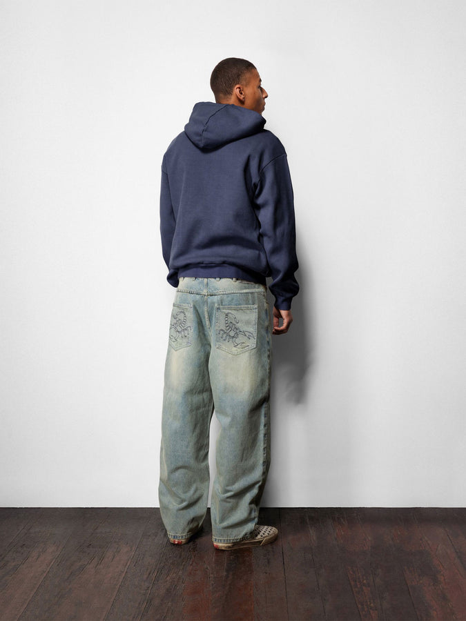 Butter Goods Scorpion Stitch Jeans Spring 2026 | SLUB BLACK