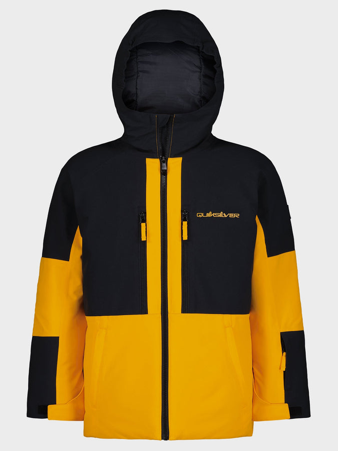 Quiksilver Shadow Color Block 2027 Insulated Youth Jacket - RADIANT YELLOW (822)