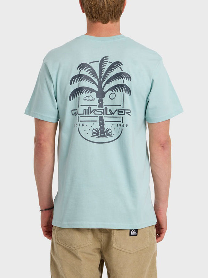 Quicksilver Uno Palm T-Shirt Spring 2026 | BLUE HAZE (BHZ)