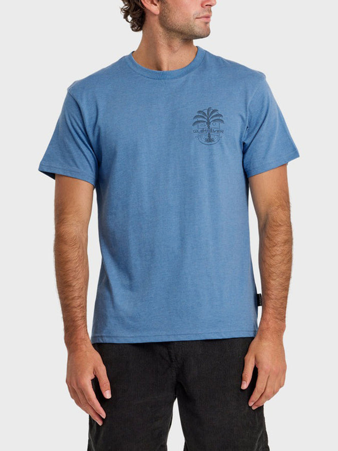 Quicksilver Uno Palm T-Shirt Spring 2026 | RIVIERA HEATHER (RVH1)