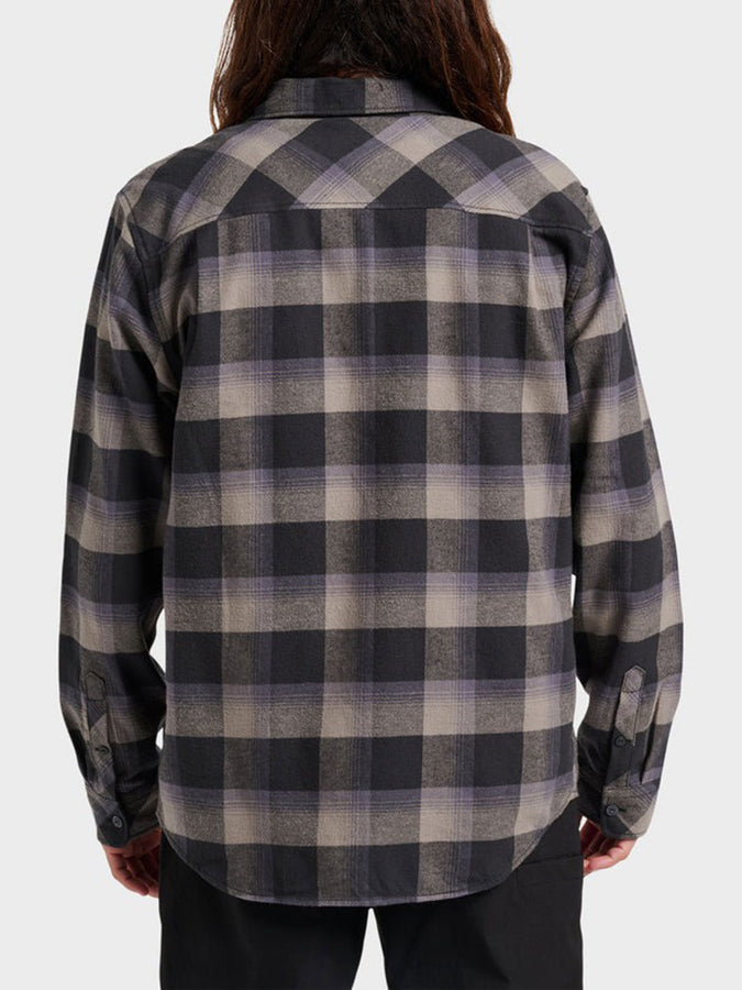 Quiksilver Penmar Check Flannel Long Sleeve Buttondown Shirt Fall 2025 | PHANTOM (PHT)