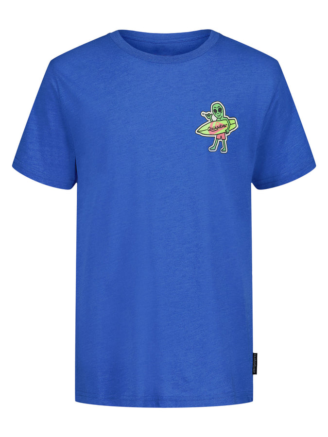 Quiksilver Sticker T-Shirt Spring 2026 | NEBULAS BLUE HEATHER (405)
