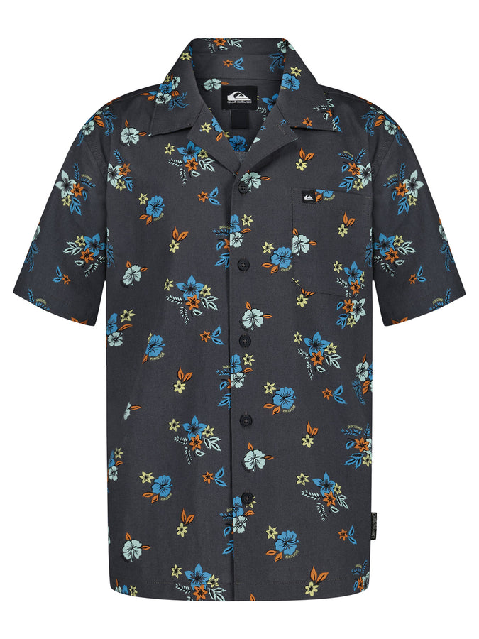 Quiksilver Island Flowers Camp Buttondown Shirt Summer 2026 | PHANTOM (036)