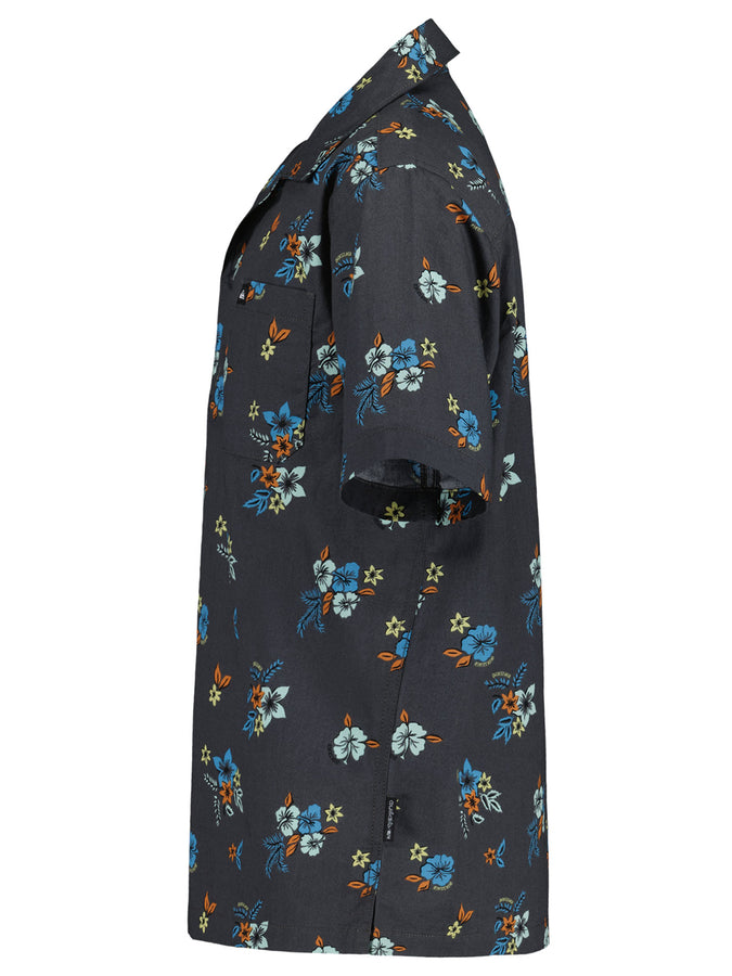 Quiksilver Island Flowers Camp Buttondown Shirt Summer 2026 | PHANTOM (036)