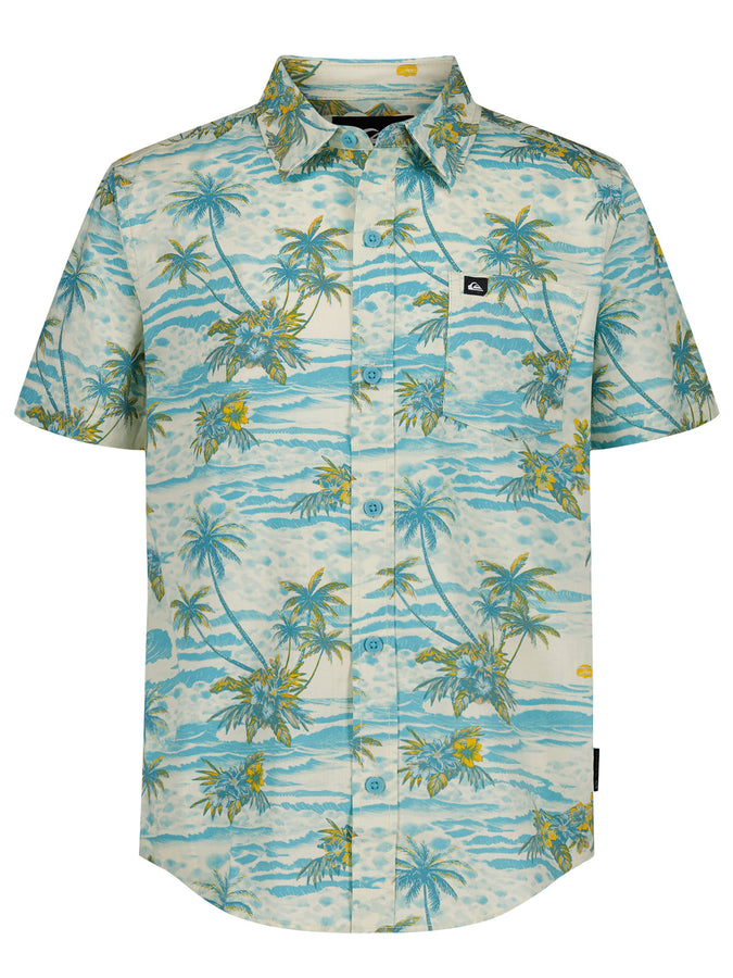 Quiksilver Sundown Short Sleeve Buttondown Shirt Summer 2026 | AQUA (449)