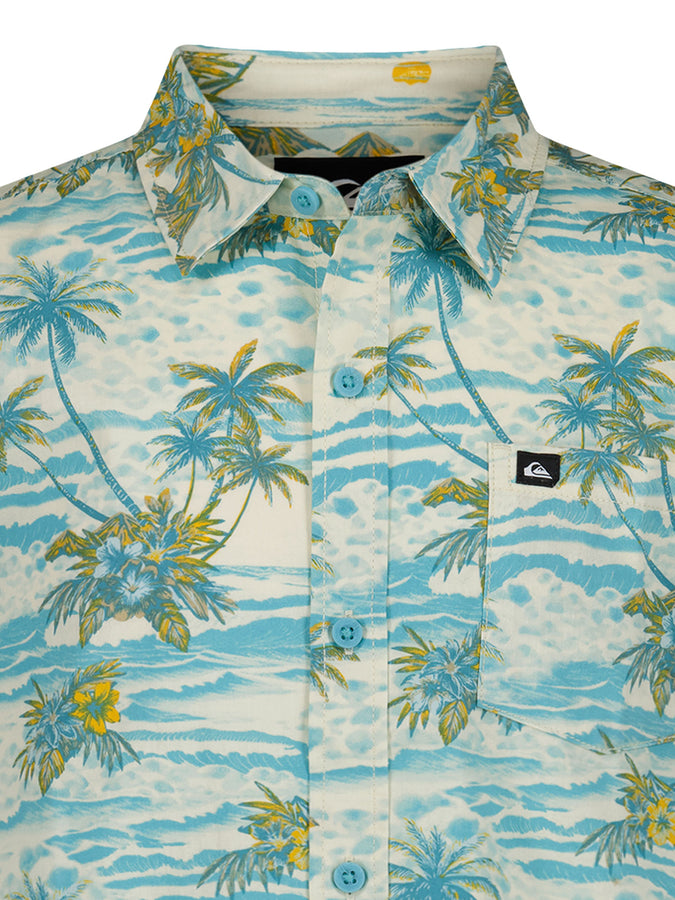 Quiksilver Sundown Short Sleeve Buttondown Shirt Summer 2026 | AQUA (449)