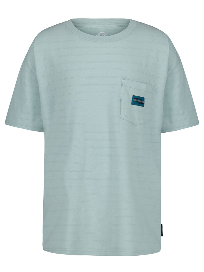 Quiksilver Textured Stripe T-Shirt Spring 2026 | BLUE HAZE (481)