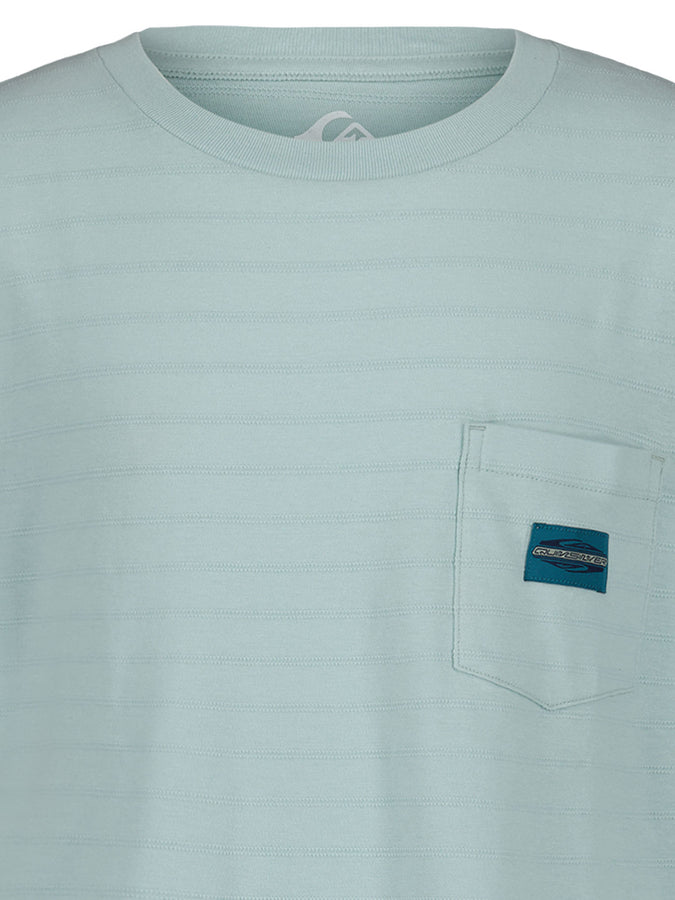 Quiksilver Textured Stripe T-Shirt Spring 2026 | BLUE HAZE (481)