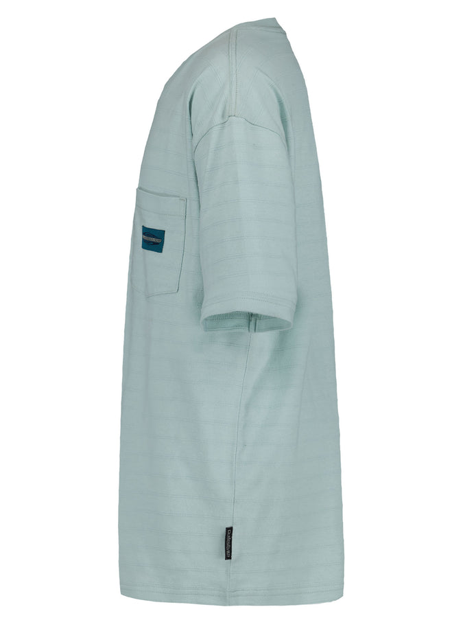 Quiksilver Textured Stripe T-Shirt Spring 2026 | BLUE HAZE (481)