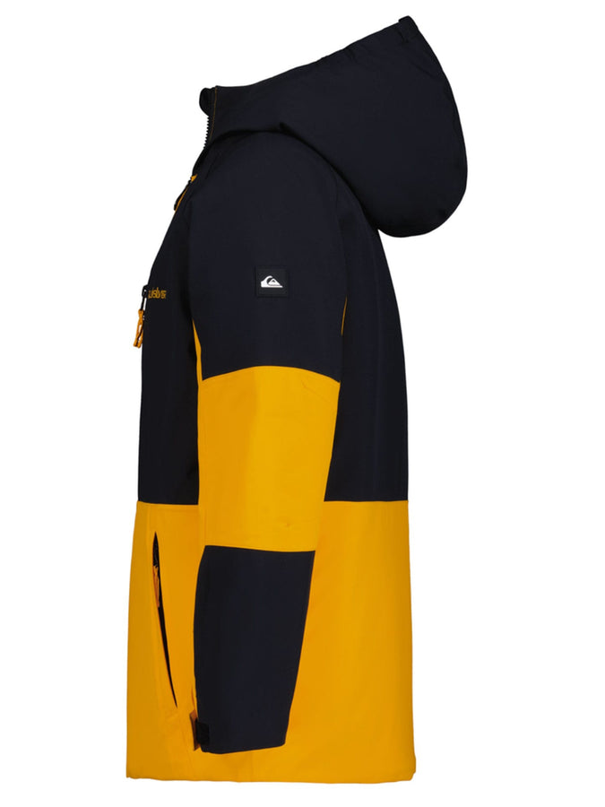 Quiksilver Shadow Color Block 2027 Insulated Youth Jacket - RADIANT YELLOW (822)