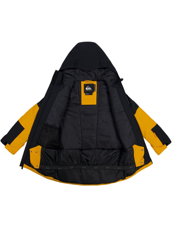 Quiksilver Shadow Color Block 2027 Insulated Youth Jacket - RADIANT YELLOW (822)