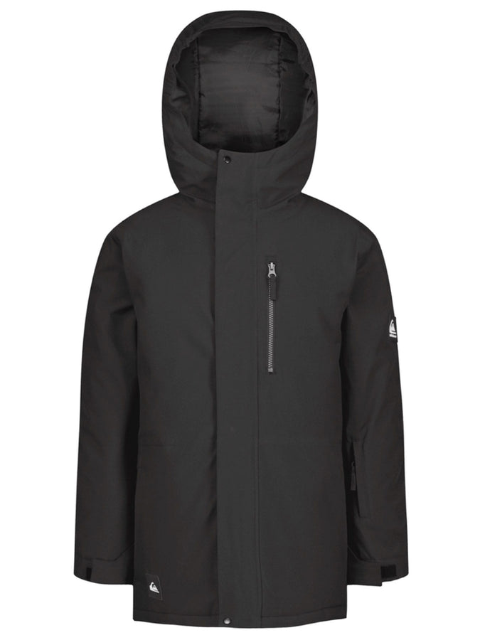 Quiksilver Mission Solid 2027 Youth Insulated Jacket - BLACK (001)