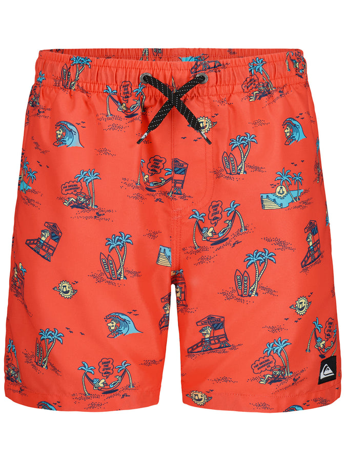 Quiksilver Everyday Mix Volley Boardshorts Spring 2026 | HOT CORAL (671)