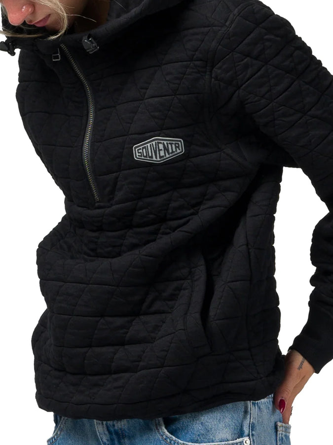 Souvenir Quilted Hoodie Fall 2026 | BLACK