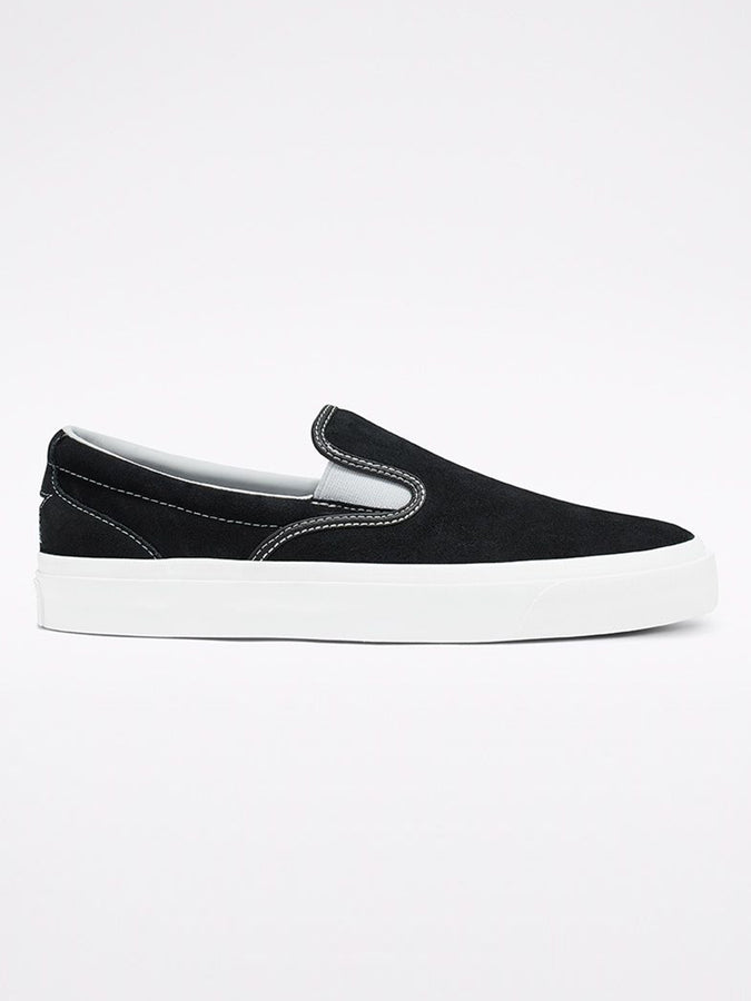 Converse One Star CC Pro Suede Slip-On Black/White Shoes | BLACK/WHITE/WHITE