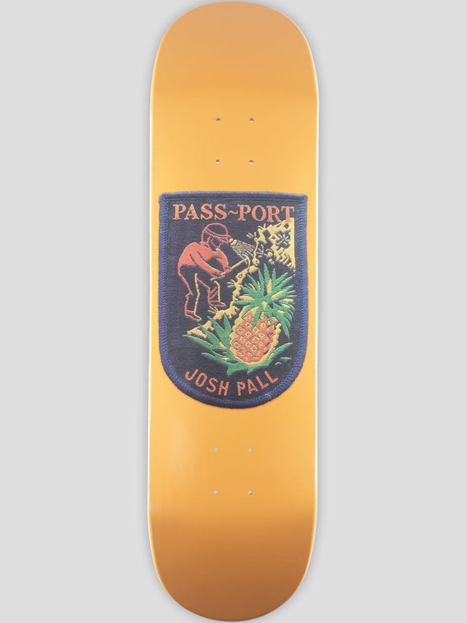 Pass Port Patch Series Josh 8.38 Skateboard Deck | YELLOW