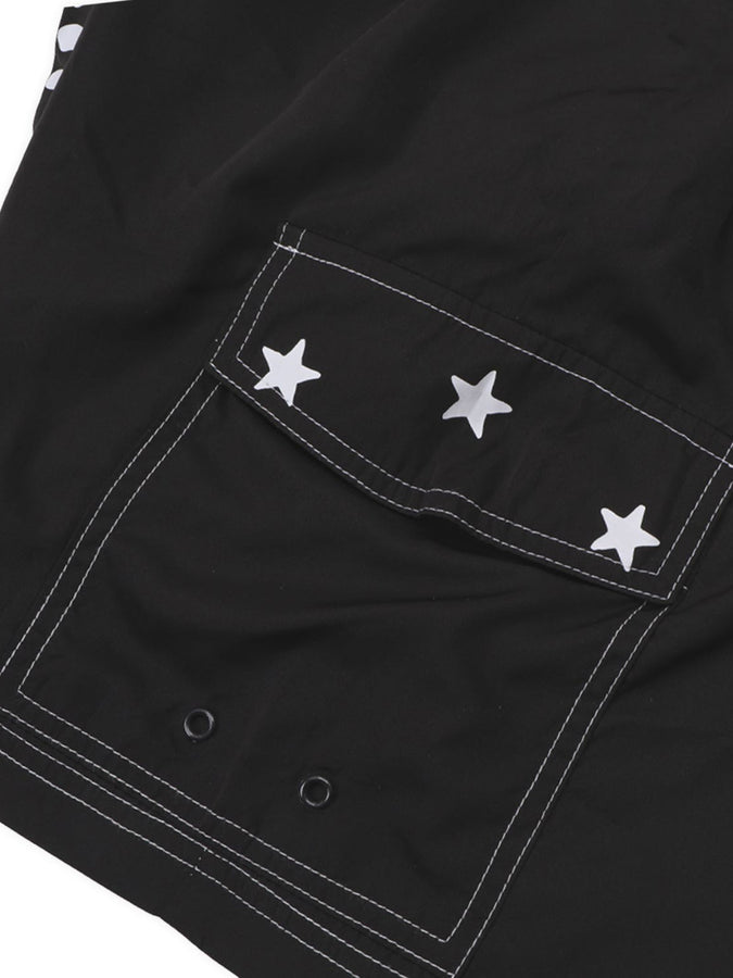 Pass Port Seafood Stagg Boardshorts Spring 2026 | BLACK