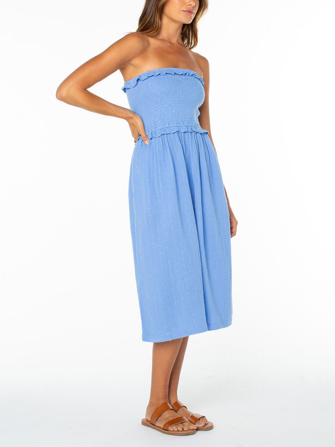 Roxy Avalon Tube Midi Dress Summer 2026 | CORNFLOWER BLUE SOLID (BCF)