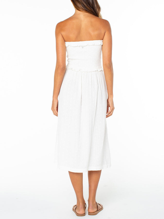 Roxy Avalon Tube Midi Dress Summer 2026 | CLOUD DANCER SOLID (WCB)