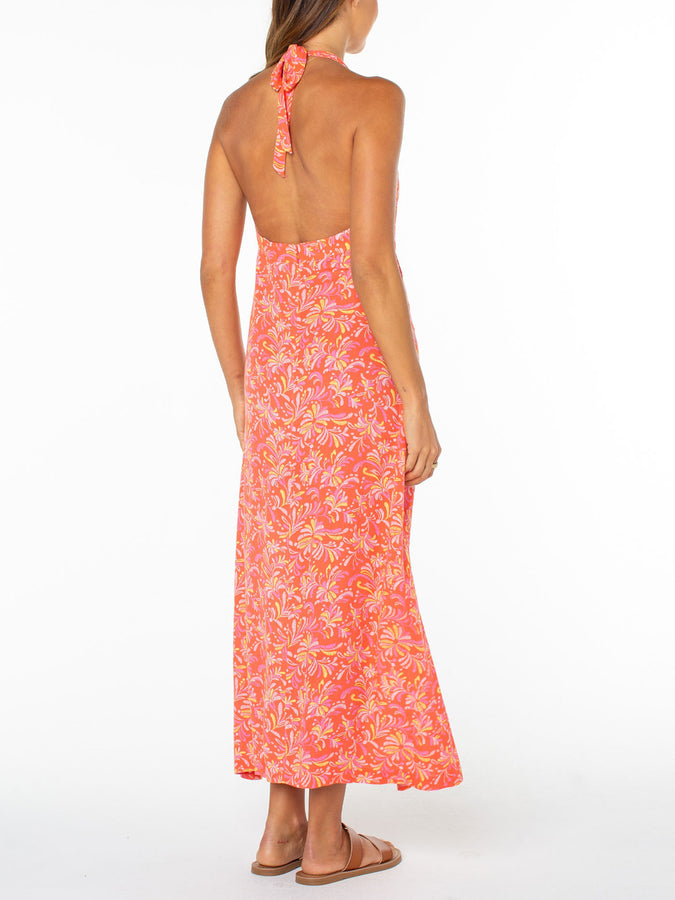 Roxy Beach Day Maxi Dress Summer 2026 | HOT CORAL SEA SPELL (NHC)