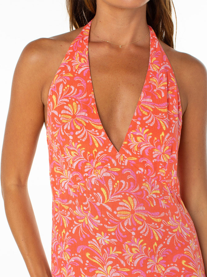 Roxy Beach Day Maxi Dress Summer 2026 | HOT CORAL SEA SPELL (NHC)