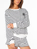 Roxy Surfing Moonlight Stripe Crewneck Sweatshirt Fall 2026