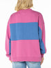 Roxy Lineup Colorblock Crewneck Sweatshirt Fall 2026